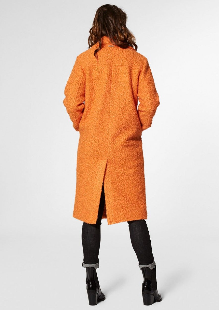 Freya orange boucle coat for women Circle Of Trust official webshop