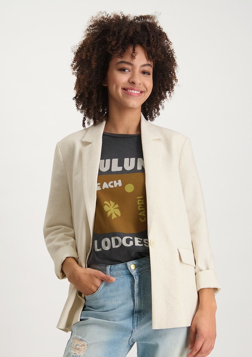 Soft white blazer discount