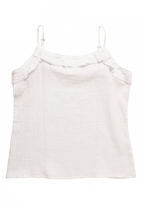 GIRLS LOT STRAP TOP White bleached