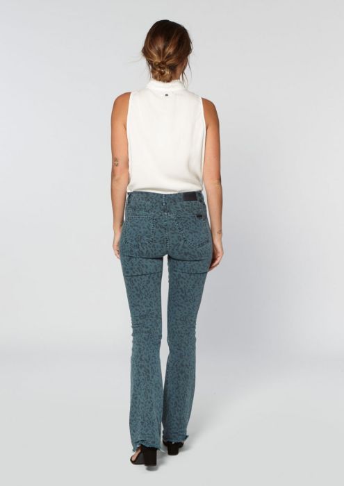 Trix Flared Pants Abstract Leopard