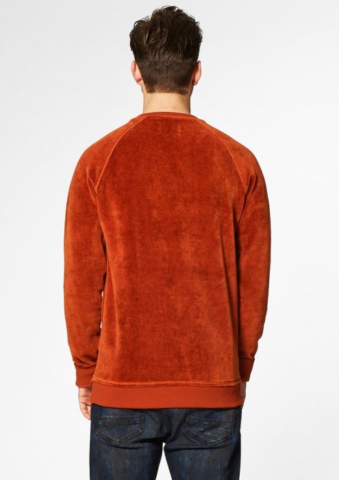 Kjell Velourse Sweater Oranje