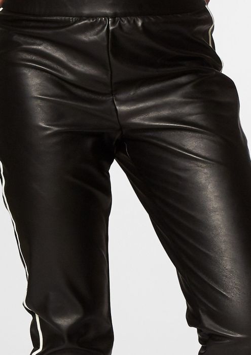 Lenny Faux Leather Pants Black