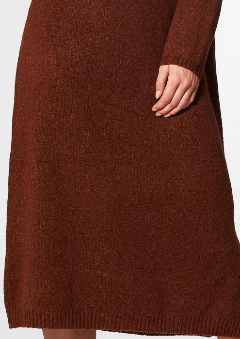 Maggie Knit Dress Rusty Brown