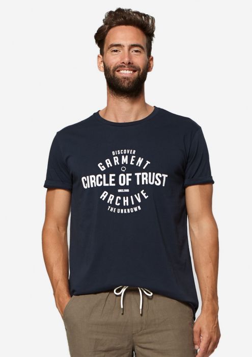 Jesse T-Shirt met Print Donkerblauw