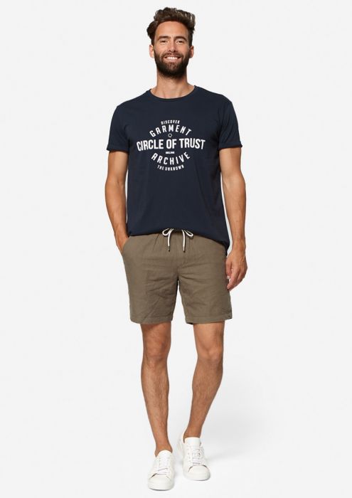 Jesse T-Shirt met Print Donkerblauw
