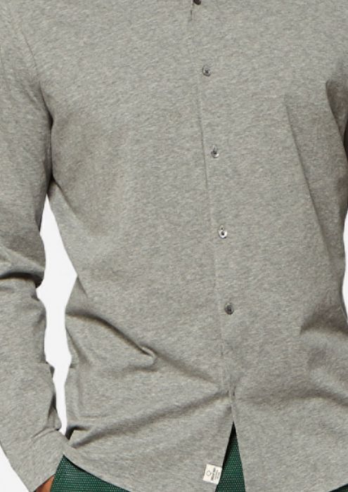 Aiden Shirt Light Grey Melange