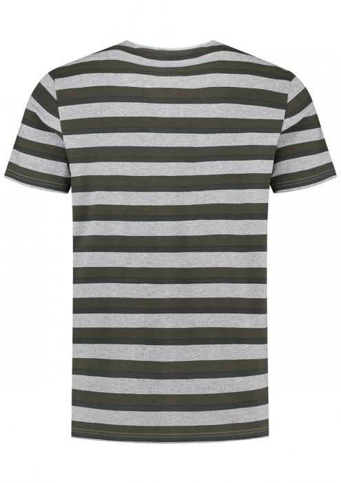 Arne T-Shirt met Groen Steeppatroon