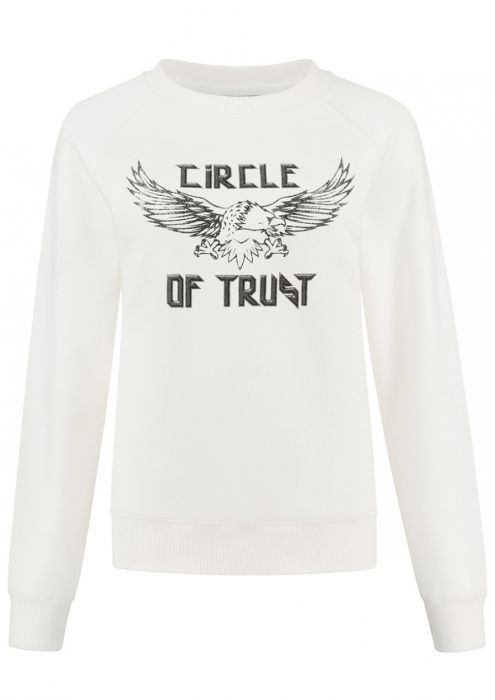 Witte sweater met print online
