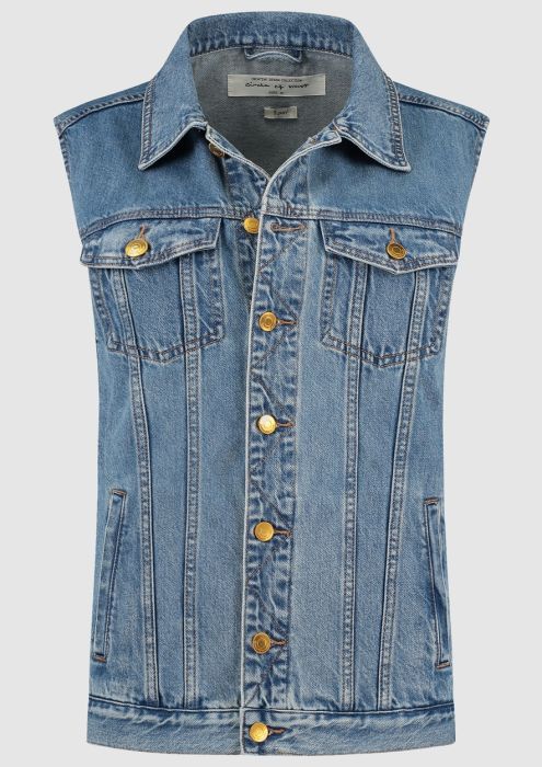 Girls Sunny Gilet Worn Out Blue