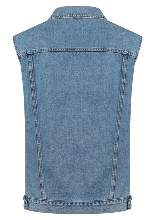 Girls Sunny Gilet Worn Out Blue