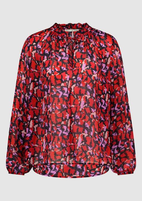 Velvet blouse dames hotsell