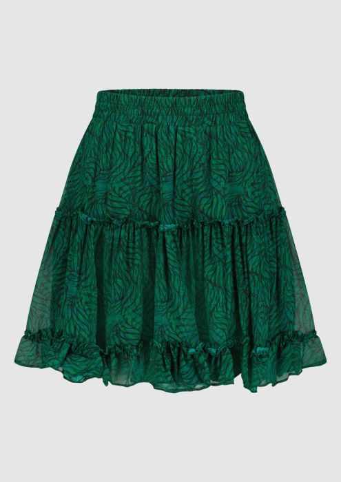 Rocky Skirt Emerald Leaves