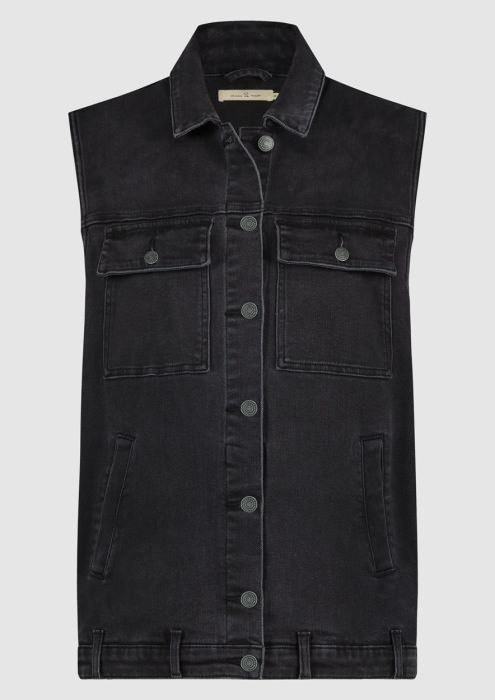 James Denim Gilet Black Diamond