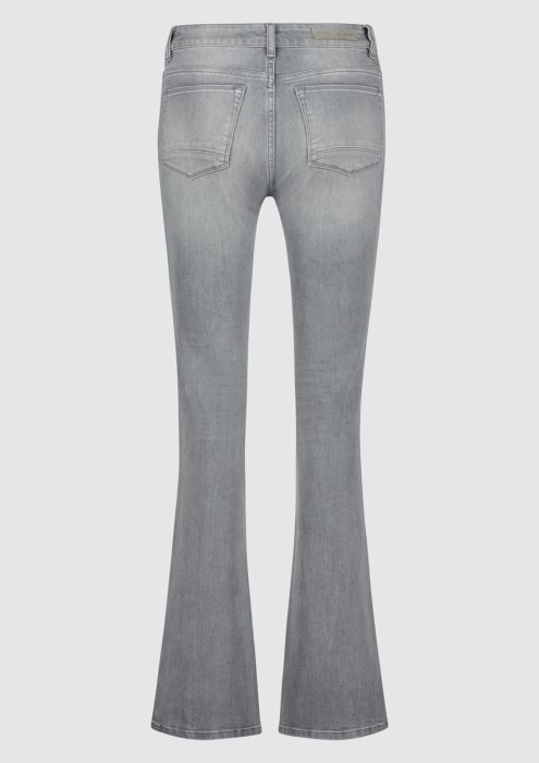 Lizzy grey flared jeans with a high rise for women