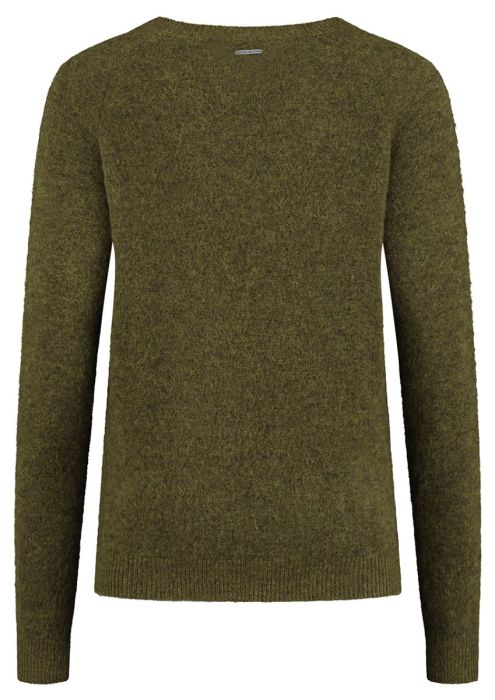 Birdie moss green knitted wool sweater for women Circle Of Trust