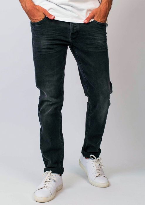 Connor Clean Black - Mid Rise Regular Fit