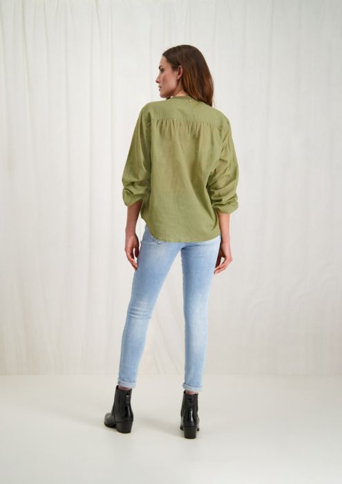 Donna Blouse Olive Green