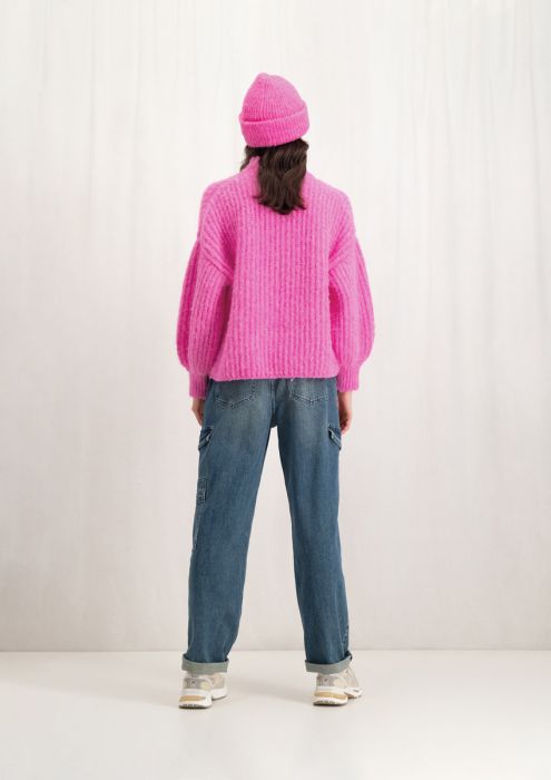 Bright pink oversized sweater new arrivals