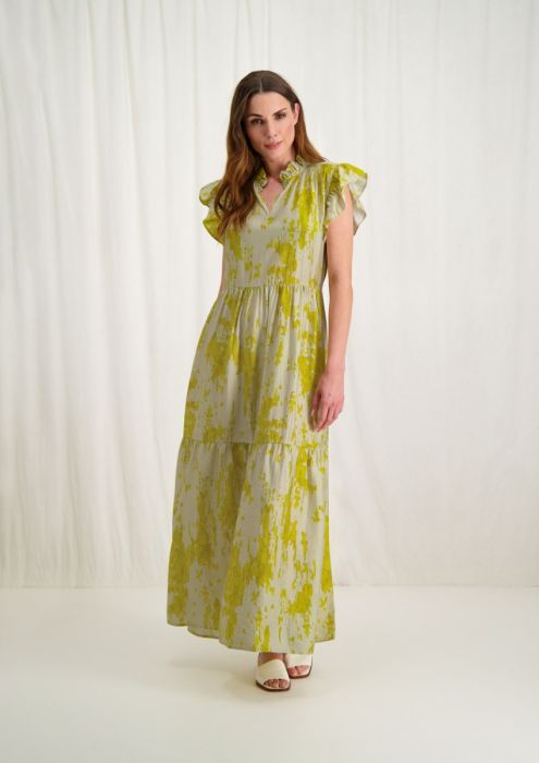 Sophia Dress Lime Marble