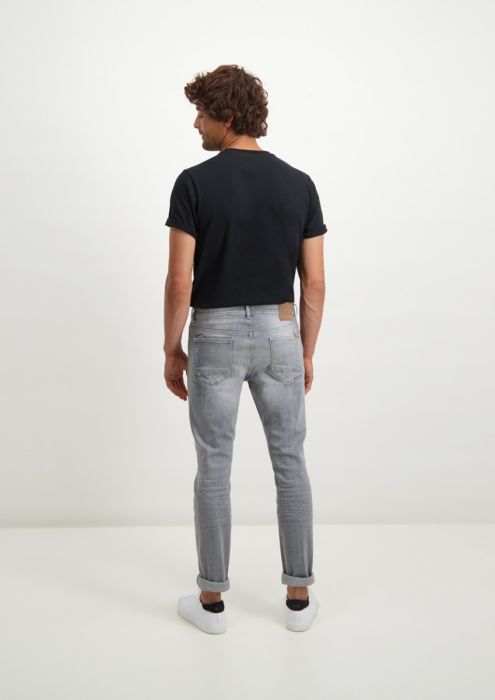 Jagger Solid Grey - Mid Rise Slim-Fit