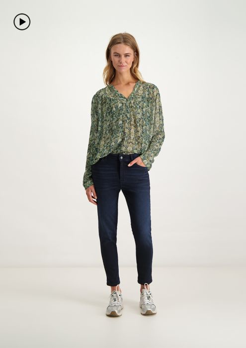 Chloe dark blue mom fit jeans with a high waist for women Circle Of Trust official webshop