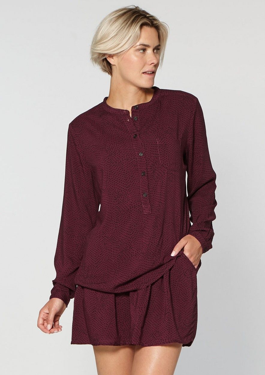 Palma Blouse Aubergine