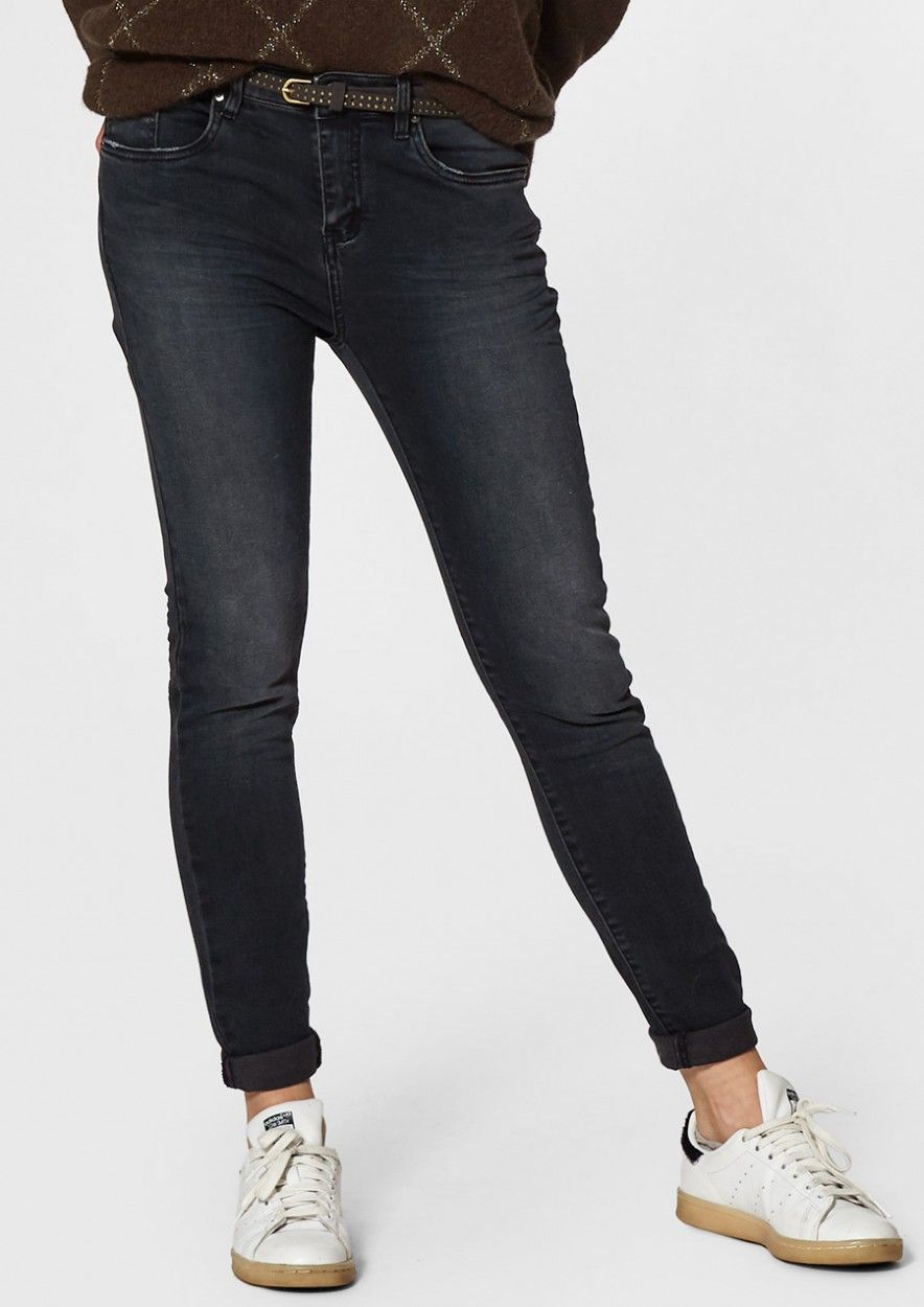 blauw-grijze skinny girlfriend jeans voor dames | Circle Trust official