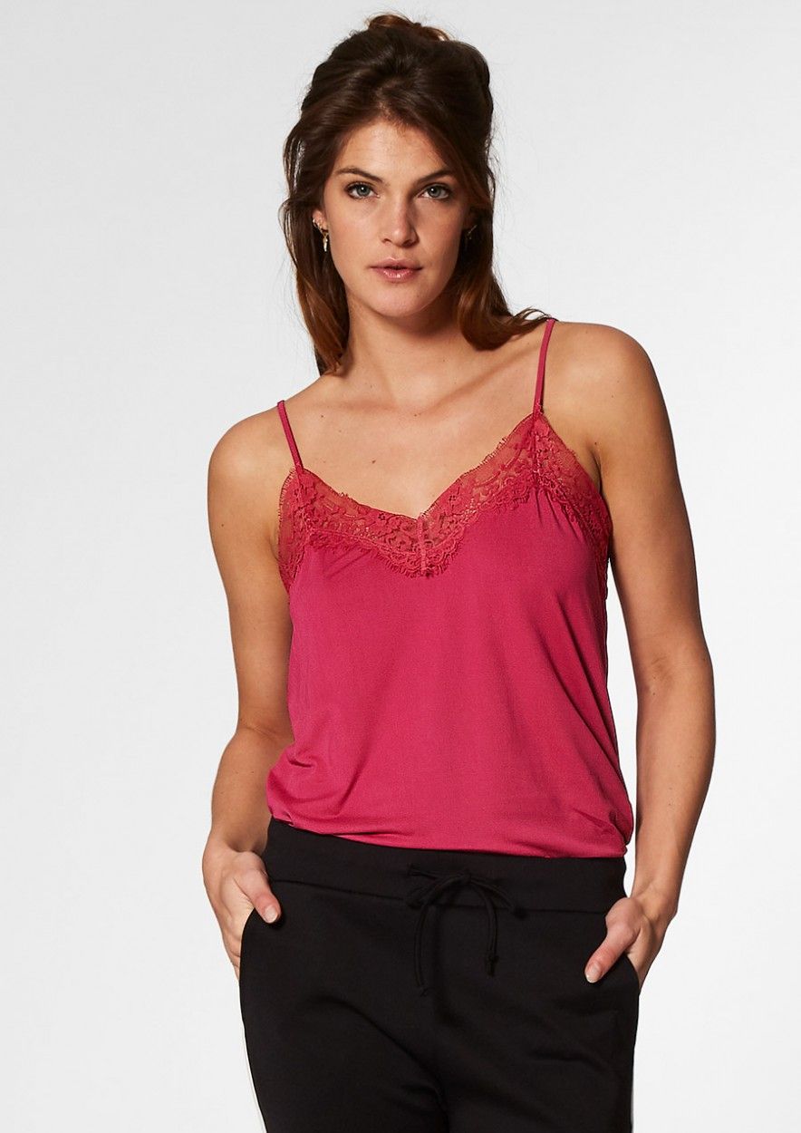 Vera Strap Top Fuchsia