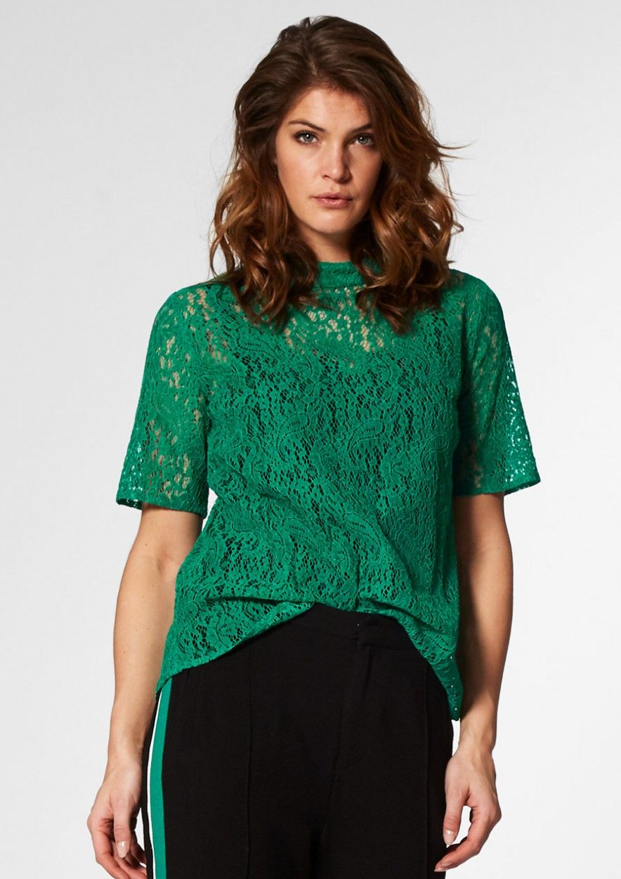 SARAH TOP Green Edge