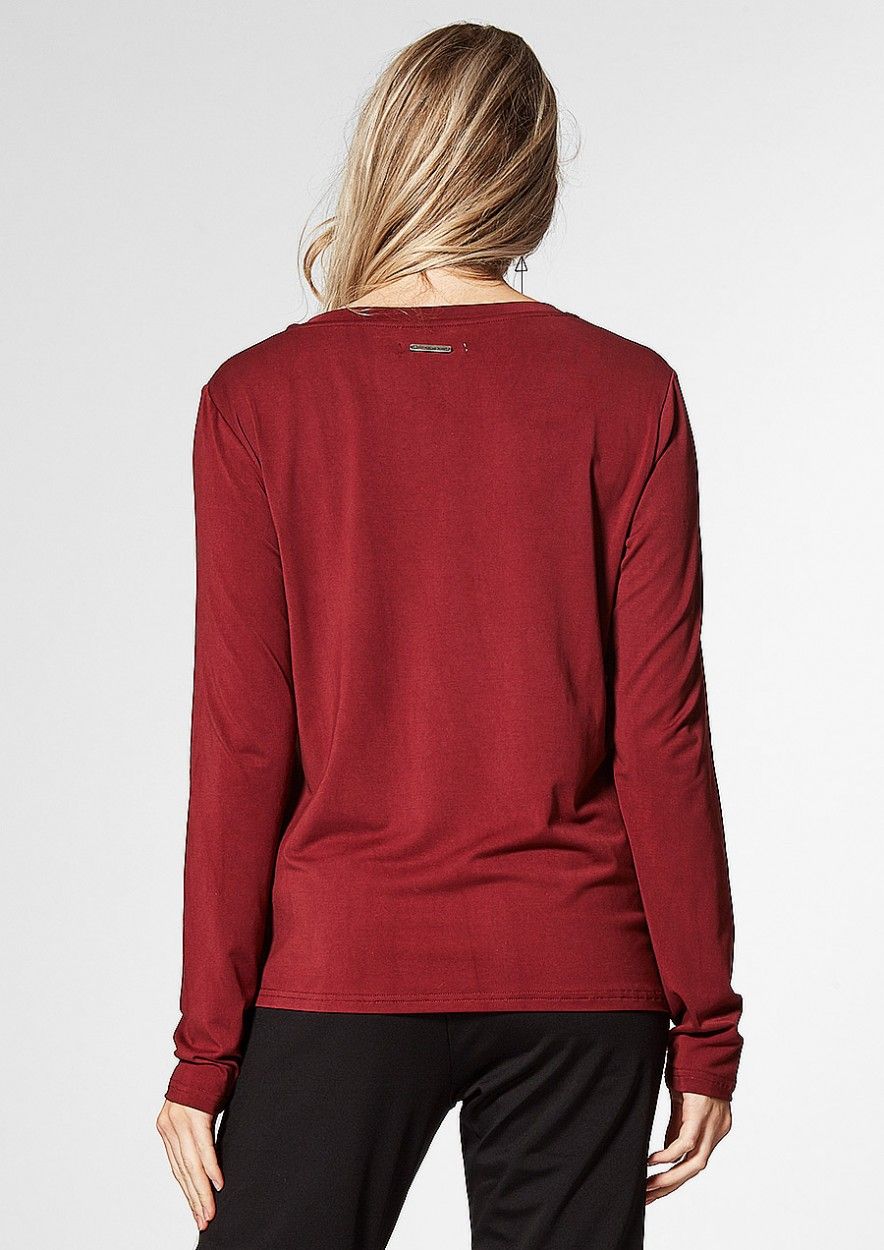 Monica bordeaux rood dames shirt met lange mouwen Circle Of Trust official webshop