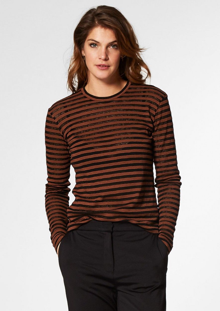 Daisy Longsleeve Rusty Brown