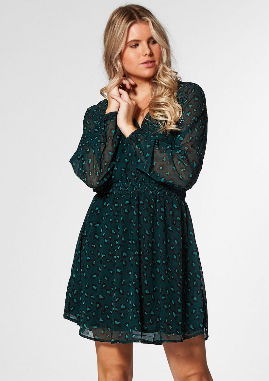 Kira zwart met een luipaardprint dames Of Trust official webshop