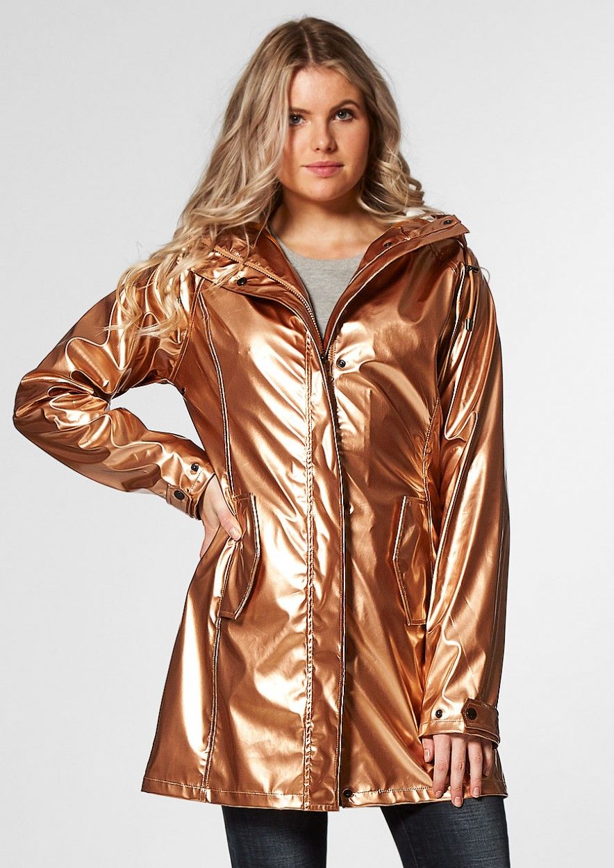 Women's on sale metallic raincoat