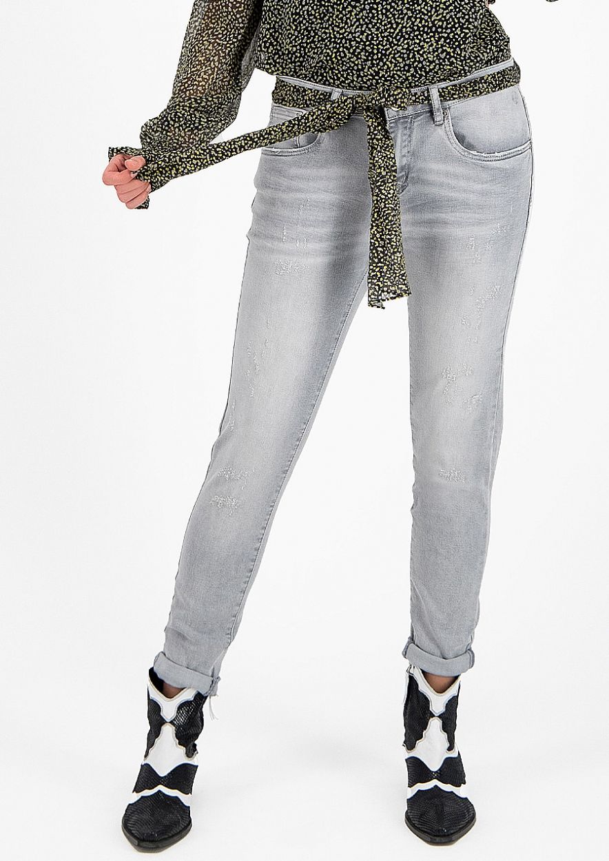 Overweldigend noodsituatie Resistent Cooper lichtgrijze skinny jeans met damage details voor dames | Circle Of  Trust official webshop