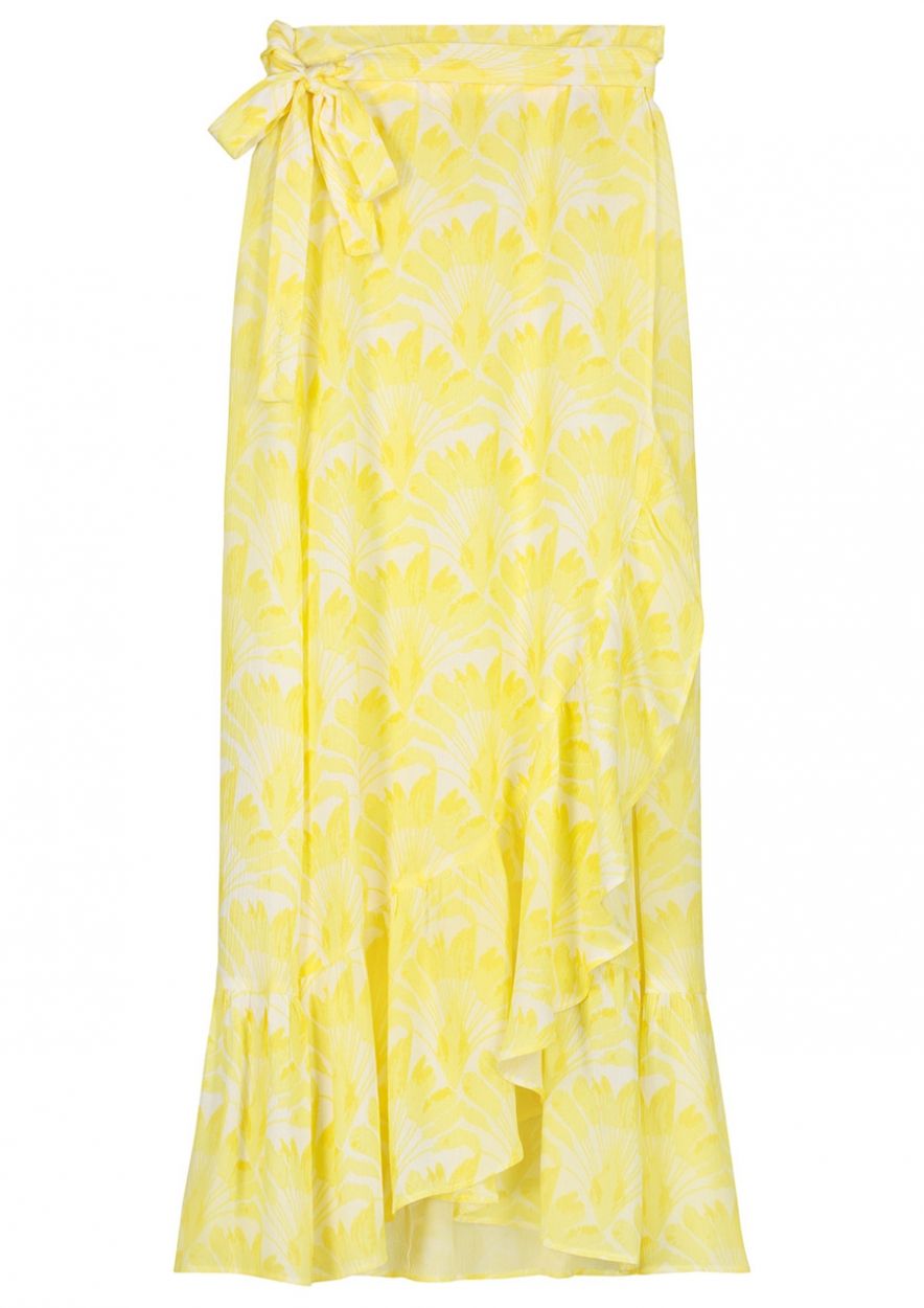 Girls Emmy Wrap Skirt Yellow Brush