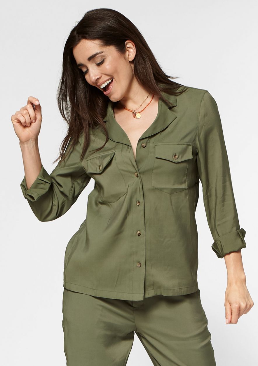 Groene shirts dames deals