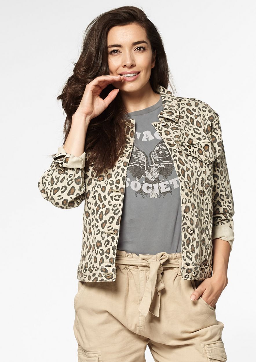 Leopard Fringe Denim Jacket – Southern Sassy Boutique
