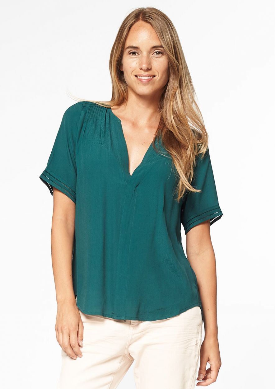 Cristy Blouse Deep Teal