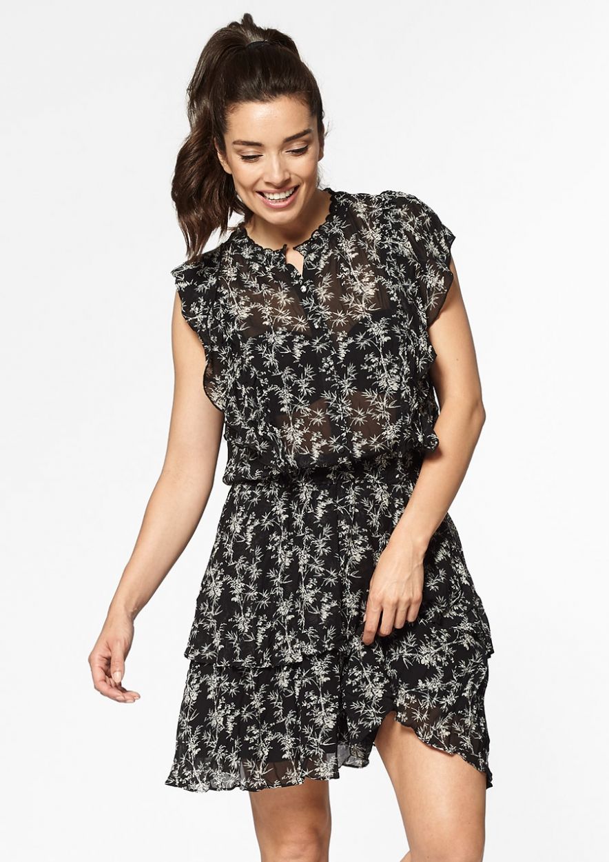 Pinny Dress Black Bamboo