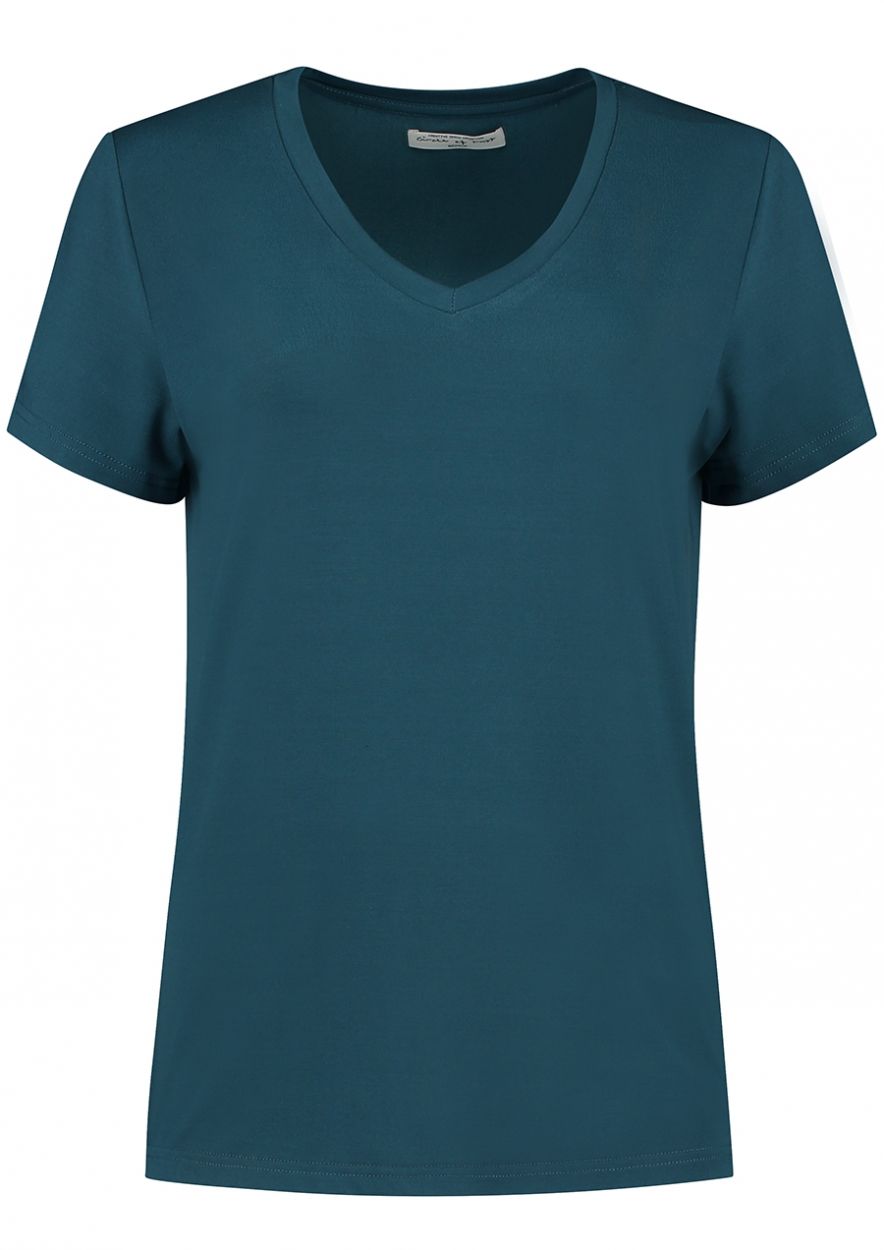 Monica Modal T-Shirt Petrol