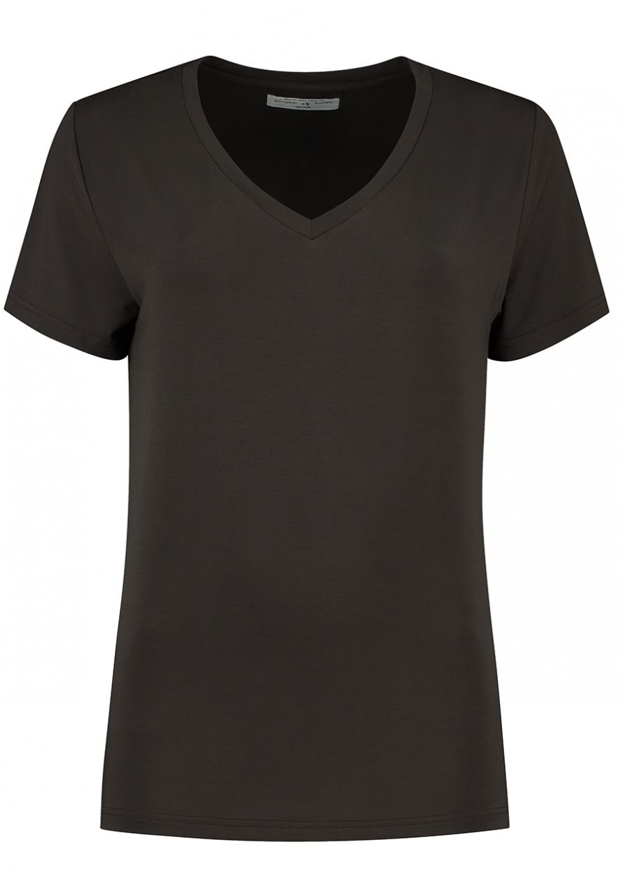 Monica Modal T-Shirt Bruin