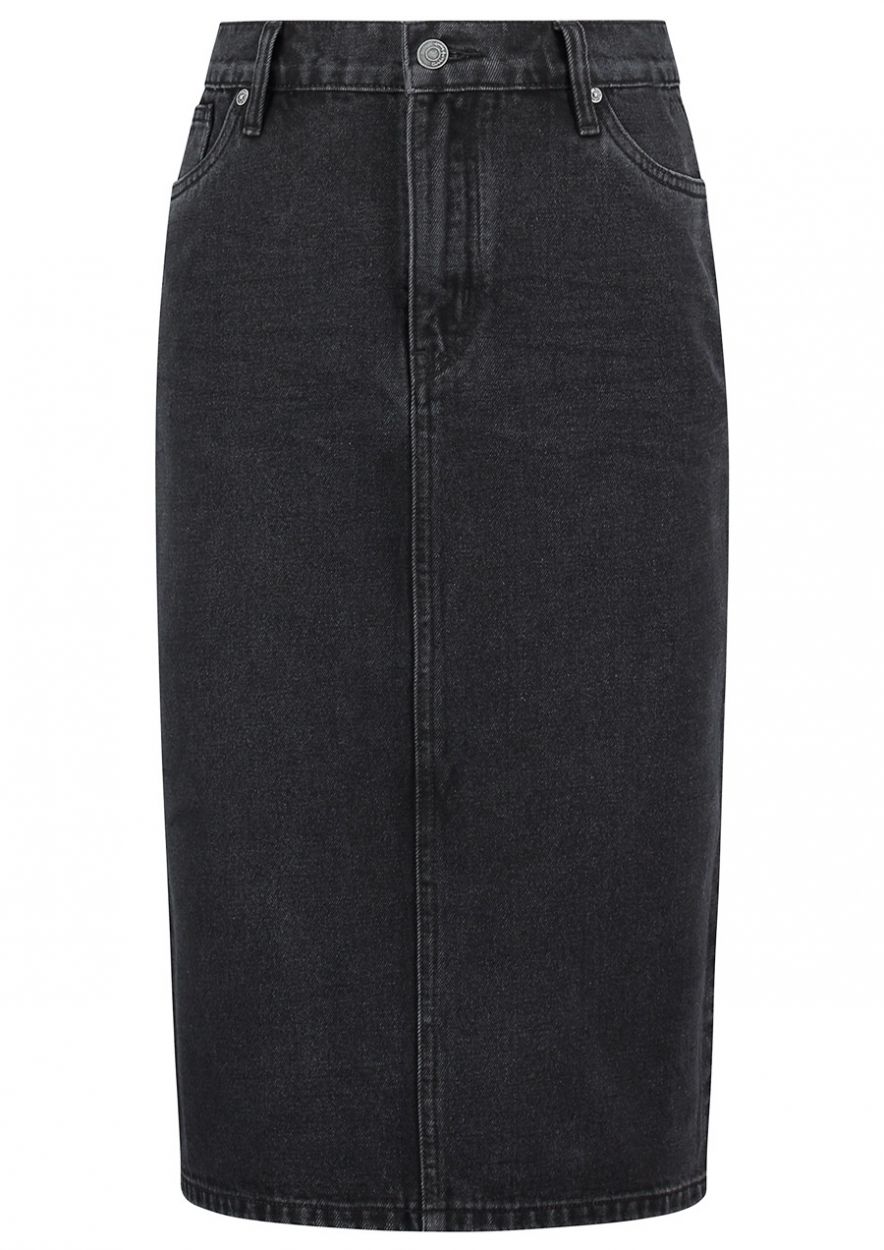 Wendy Vintage Denim Skirt Black 