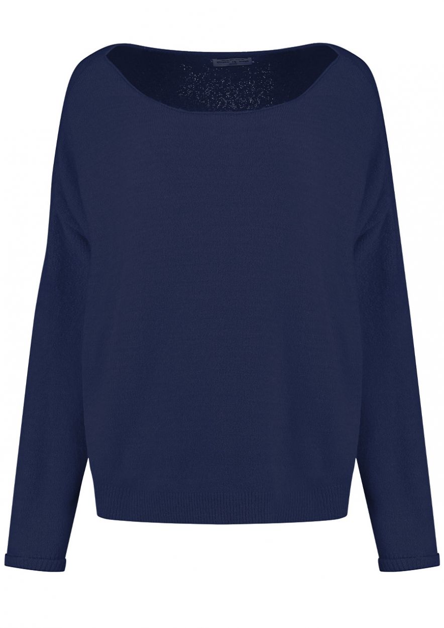 Zane donkerblauwe loose fit sweater voor dames Circle Of Trust official webshop