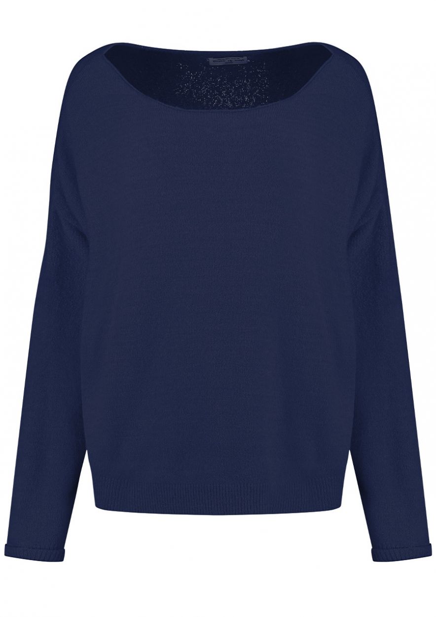 Zane Loose Fit Sweater Donkerblauw