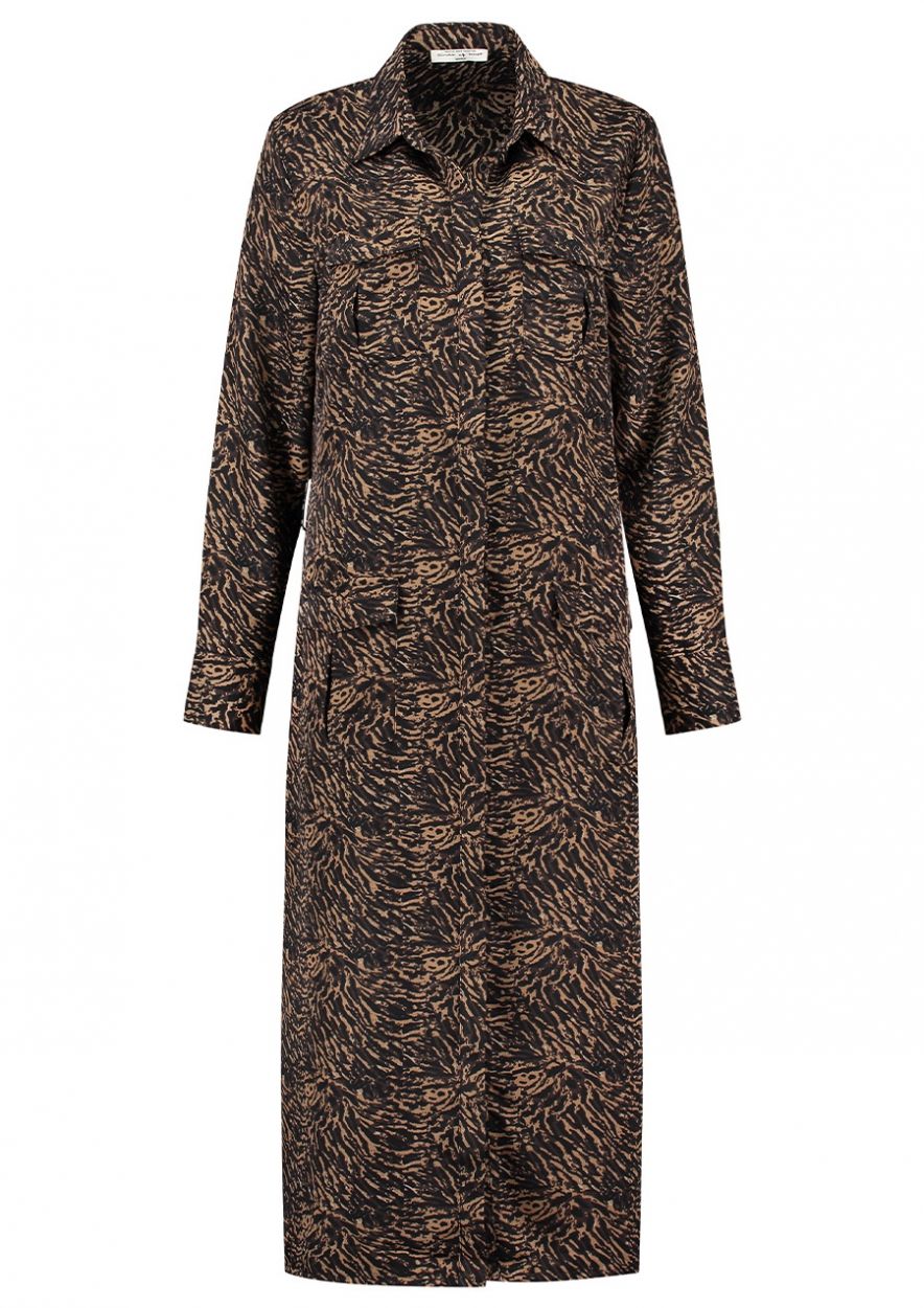 Louise Dress Stormy Brown
