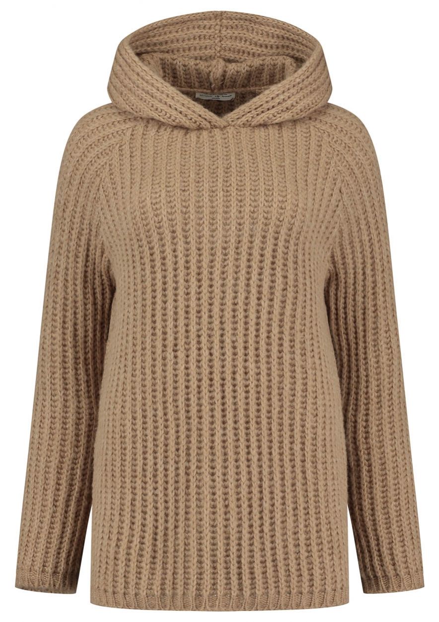 Lucy gebreide bruine hoodie voor dames Circle Of Trust official