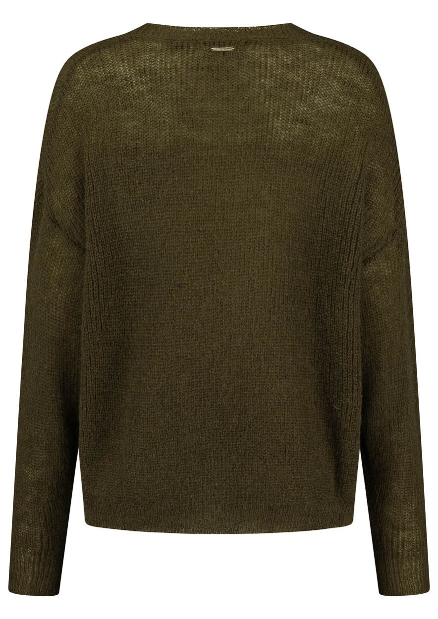 Janey Knit Dark Army