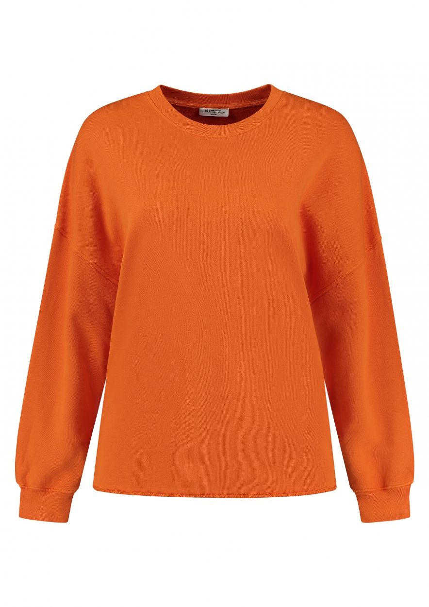 Fenna oranje oversized sweater voor dames Circle Of Trust official webshop