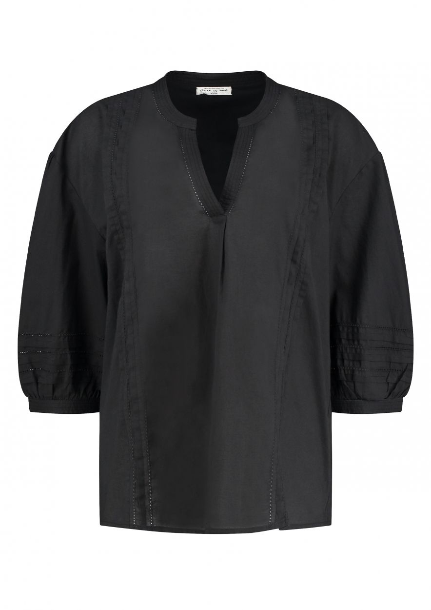 Afhankelijk partner Betrokken Lela zwarte blouse voor dames | Circle Of Trust official webshop