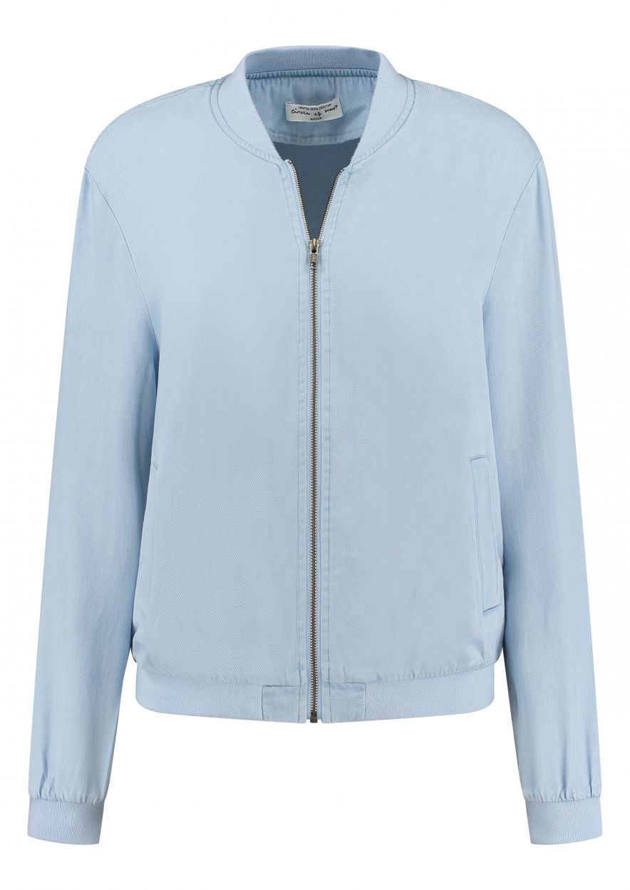 Blue bomber jacket ladies store